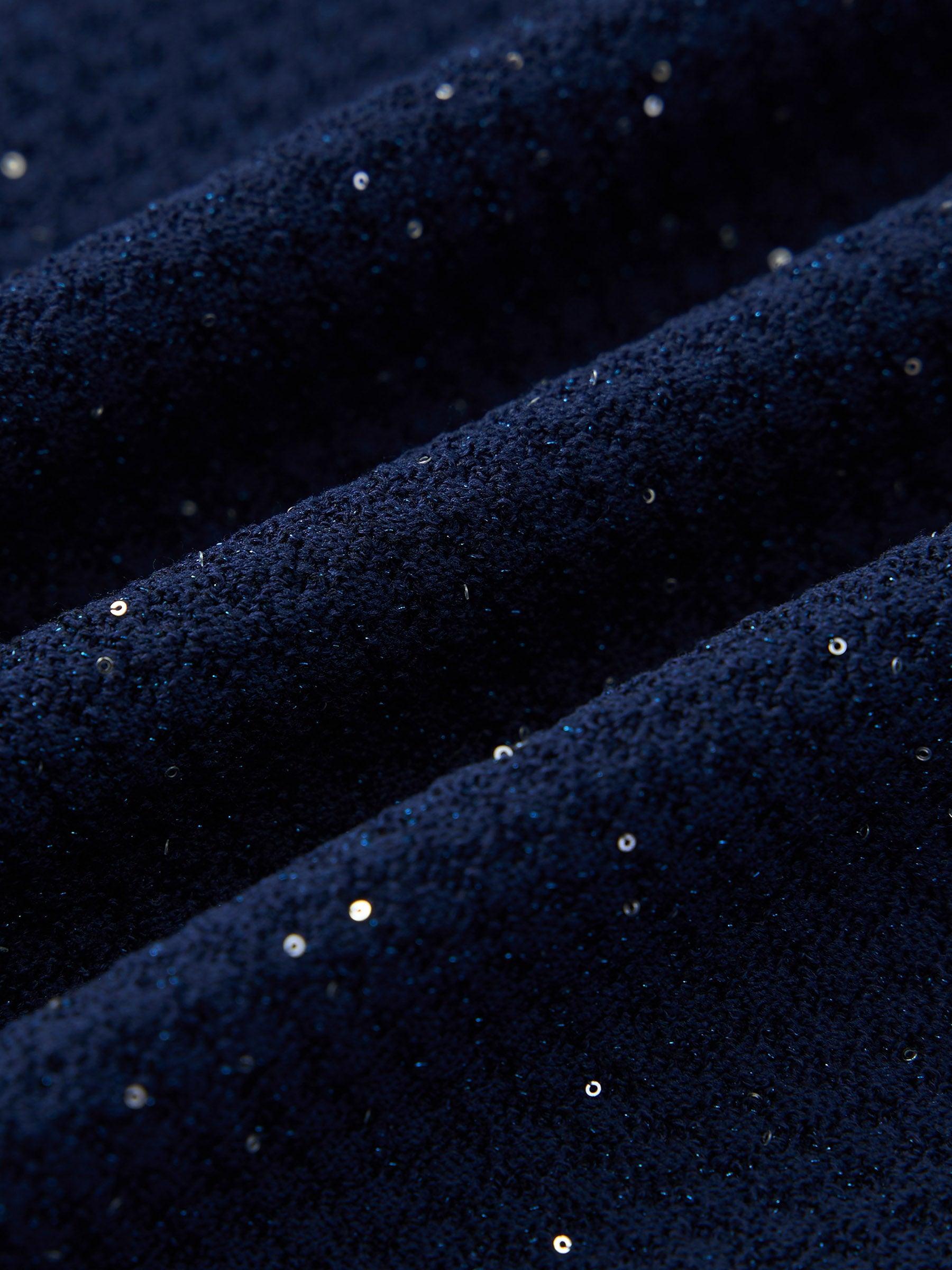 Lyocell Blend Sequins Women Cardigan Product Image