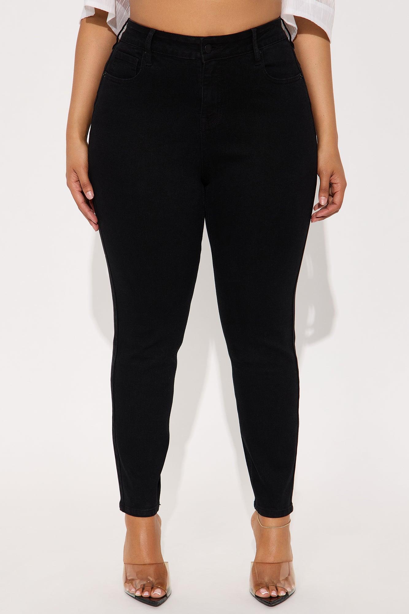 Vibe Check Curvy Stretch Skinny Jeans - Black Female Product Image