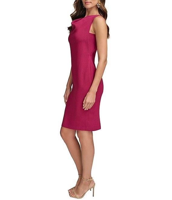 Donna Karan Cowl Neck Sleeveless Slip Dress Product Image