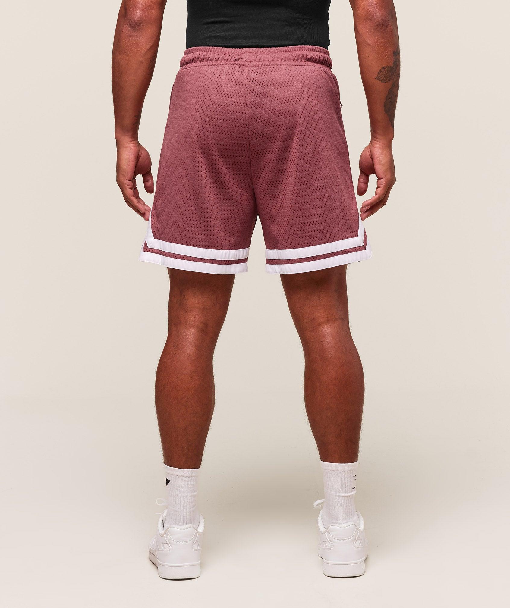 Gymshark Campus Mesh Shorts - Washed Berry Pink Male Product Image