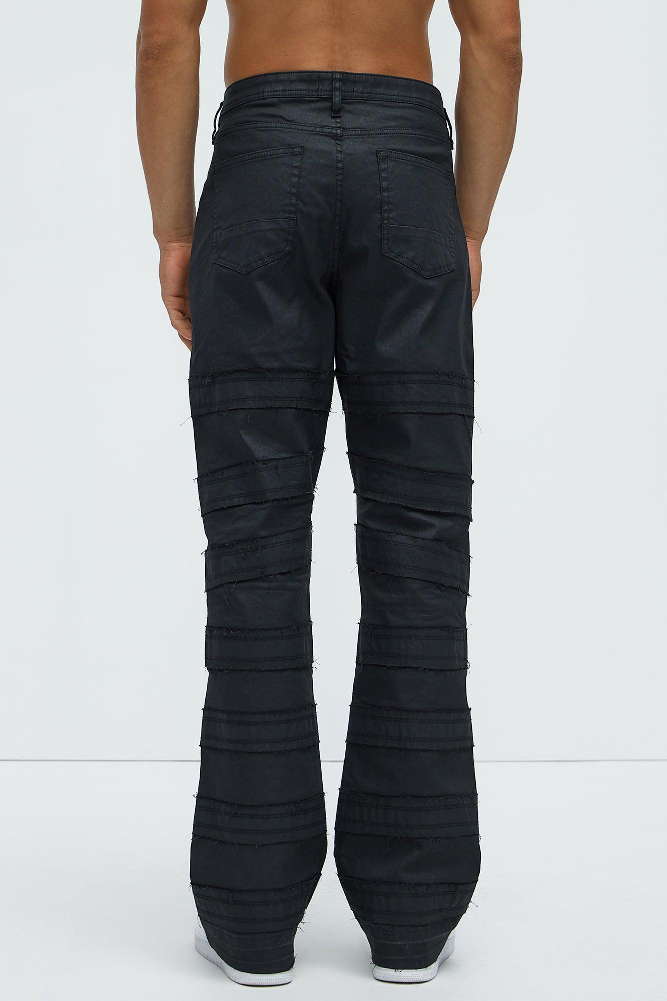About Fray Stacked Skinny Jeans - Black Product Image