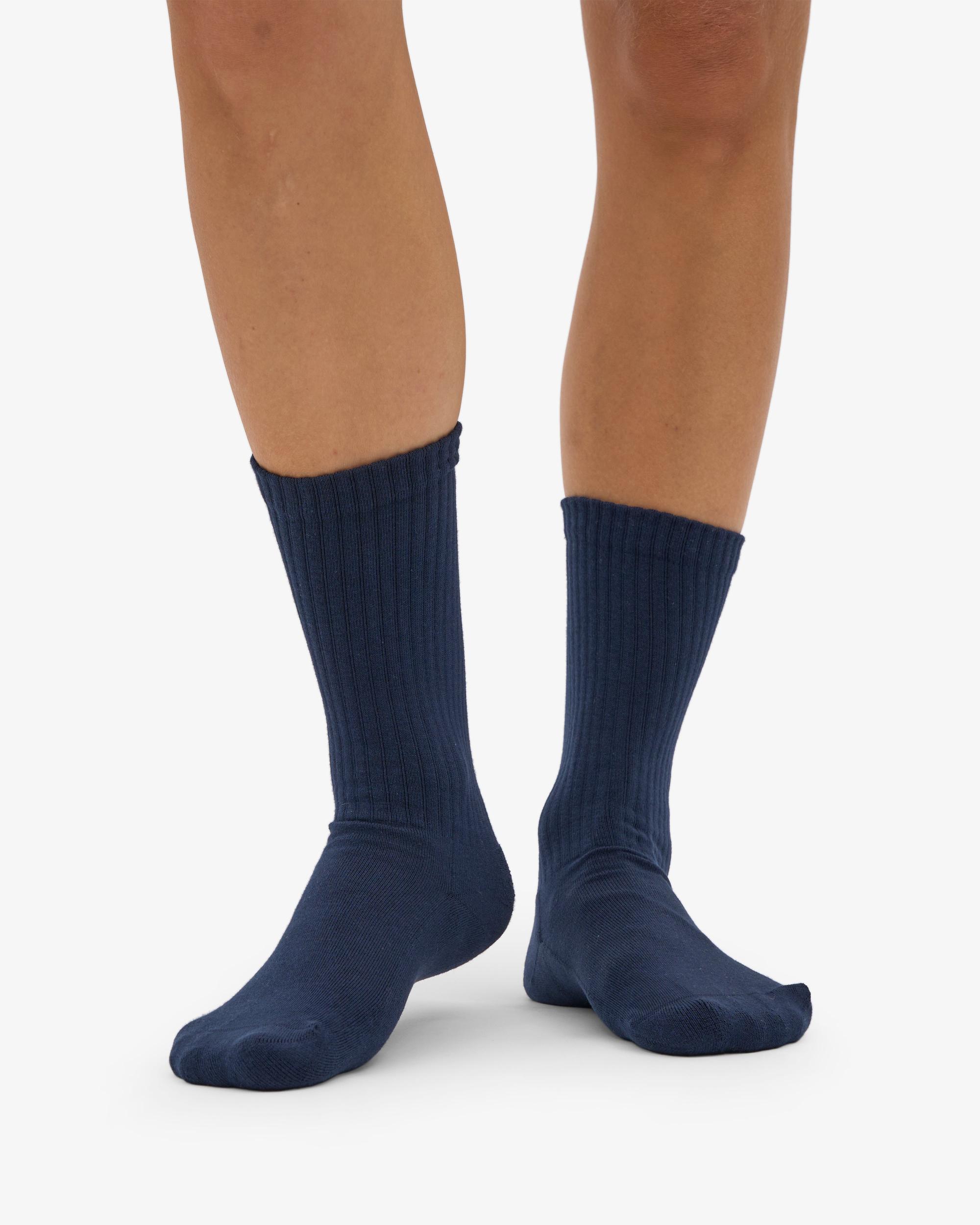 Organic Active Sock - Navy Blue Product Image