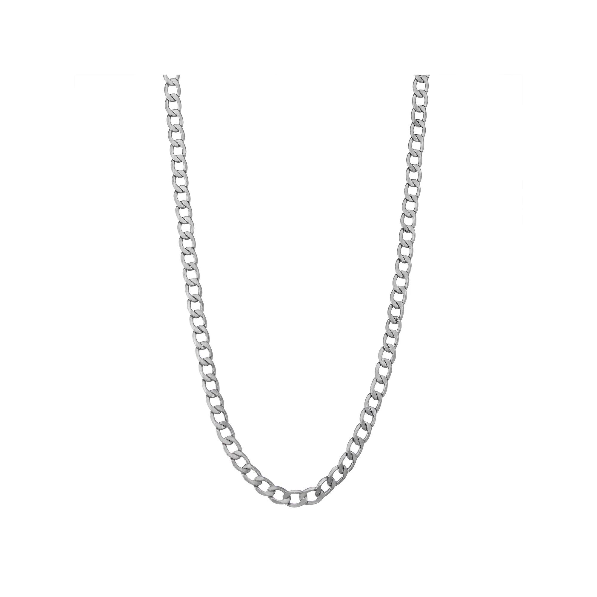 Jordan Blue Men's 14k Gold Cuban Curb Chain, Size: 20", White Product Image