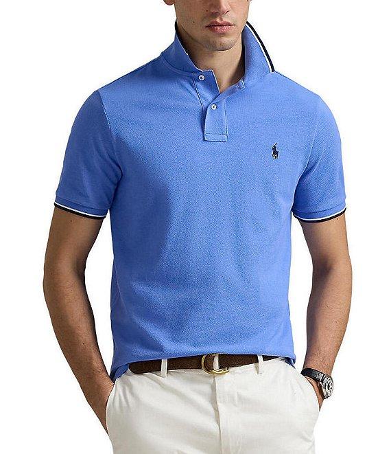 Polo Ralph Lauren Classic Fit Tipped Mesh Short Sleeve Polo Shirt Product Image