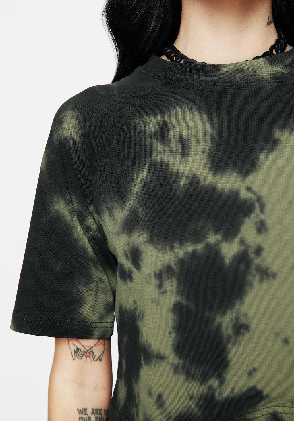 Sorrel Tie Dye Raglan Sleeve Crop Top Product Image