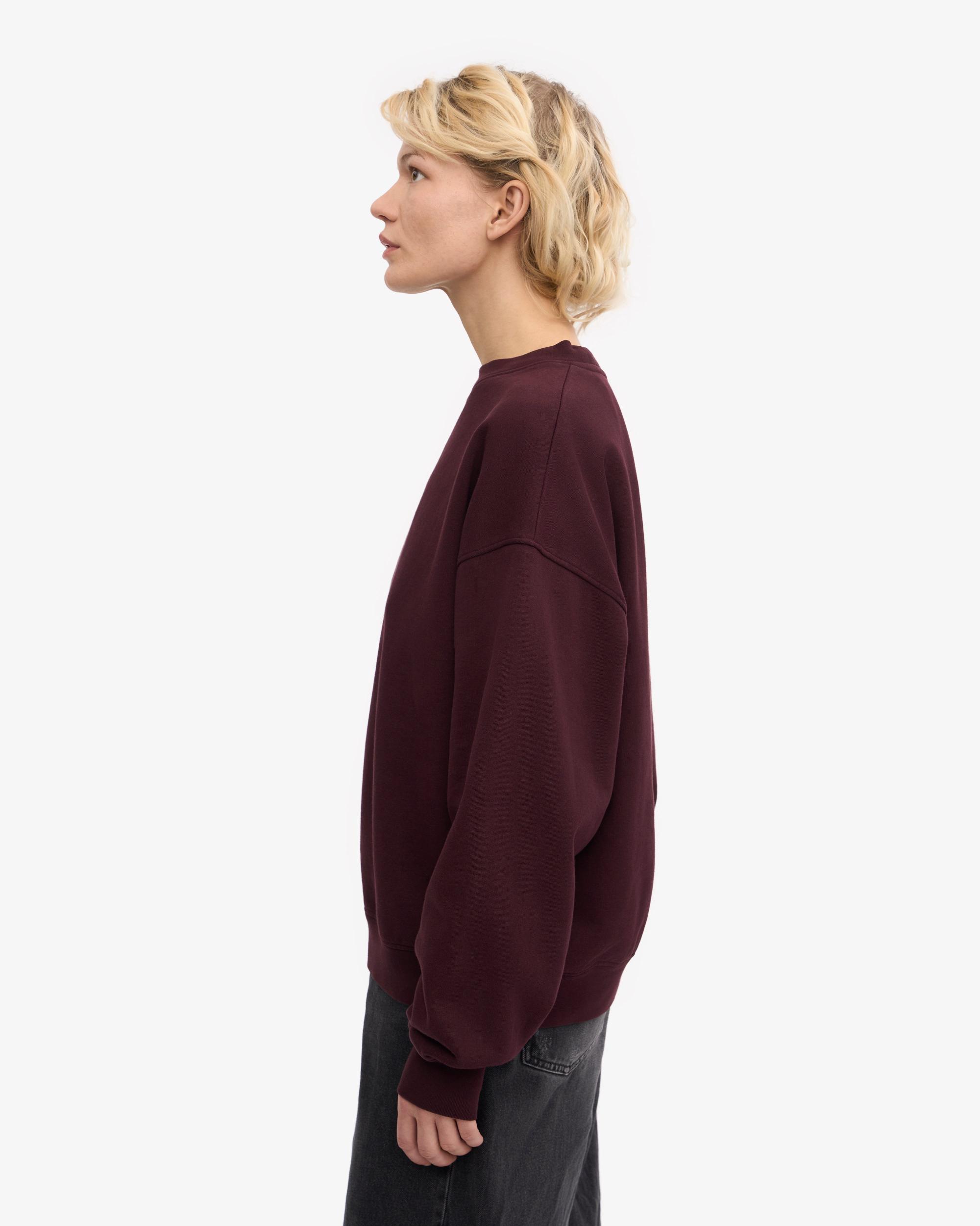 Organic Oversized Crew - Oxblood Red Product Image