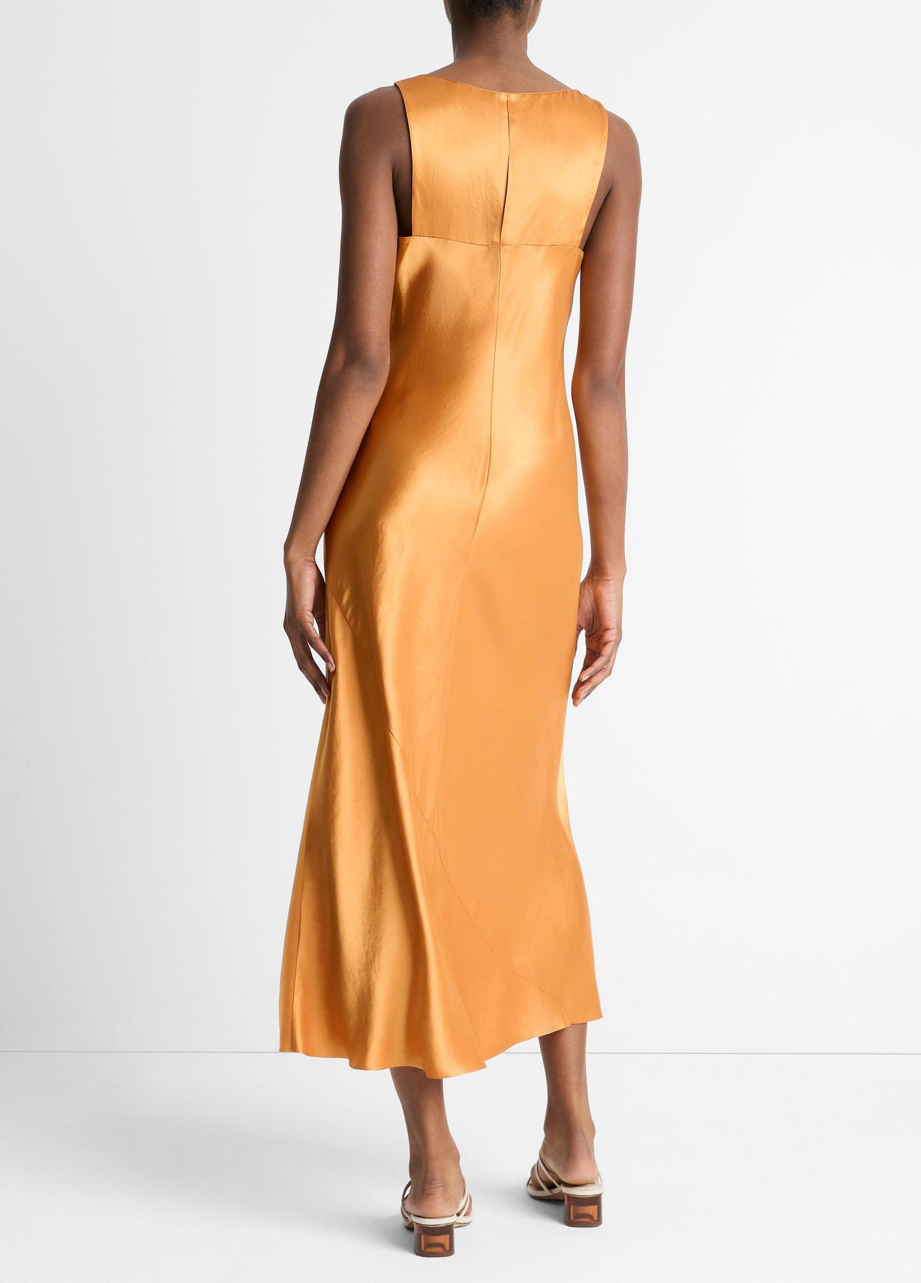 Satin Bias Tank Dress Product Image