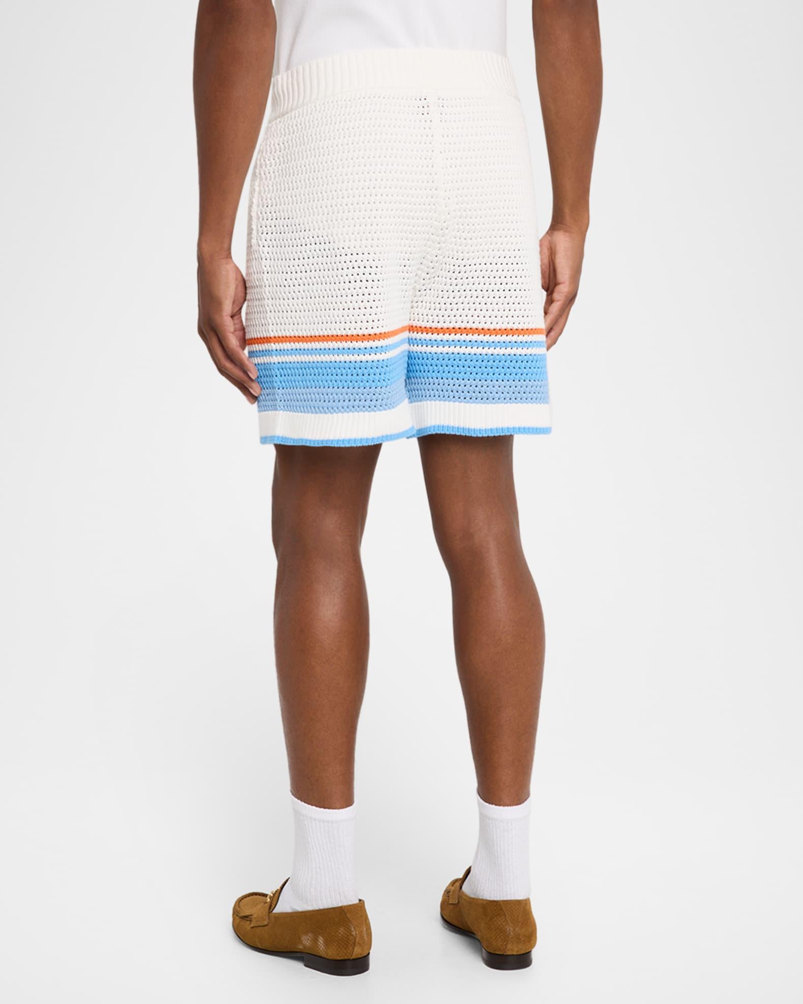 Men's Faux Crochet Drawstring Shorts Product Image