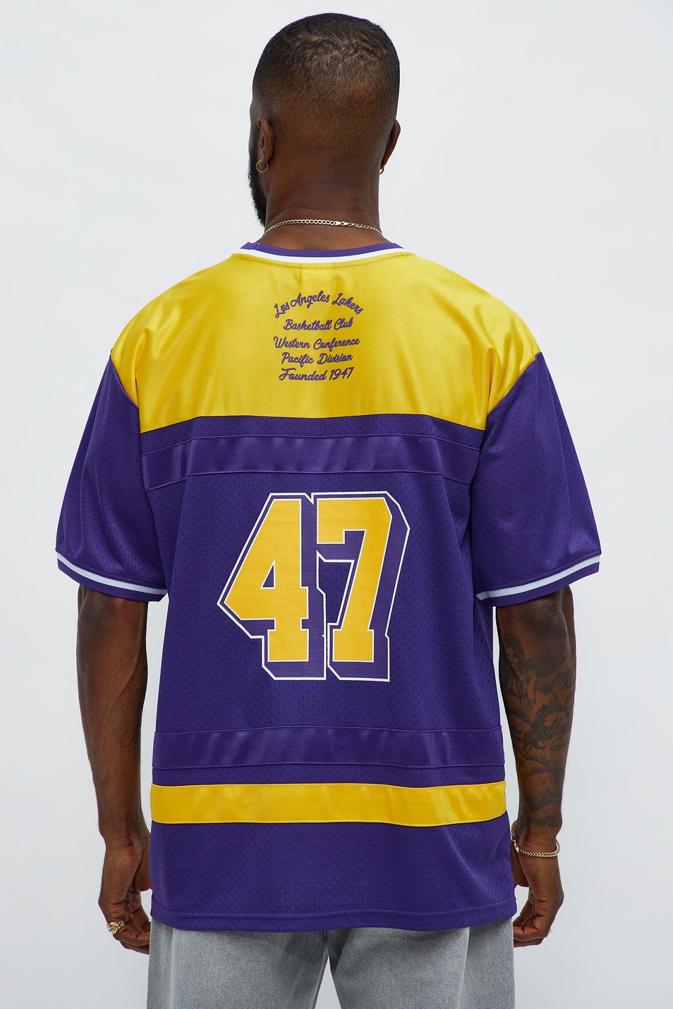 Lakers Regular Fit Basketball Tee - Purple Male Product Image