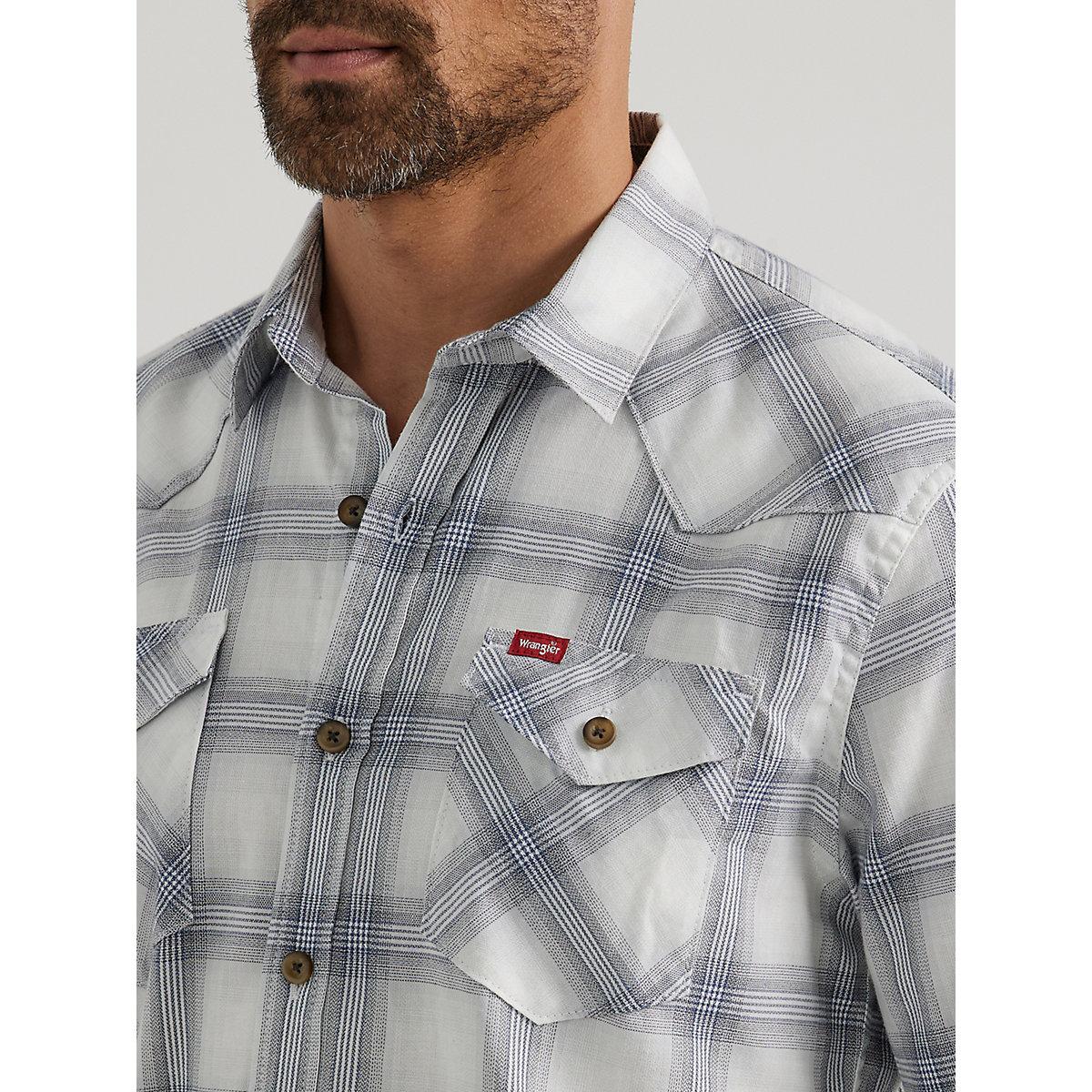 Men's Cowboy Wash Plaid Shirt in Pearl Product Image