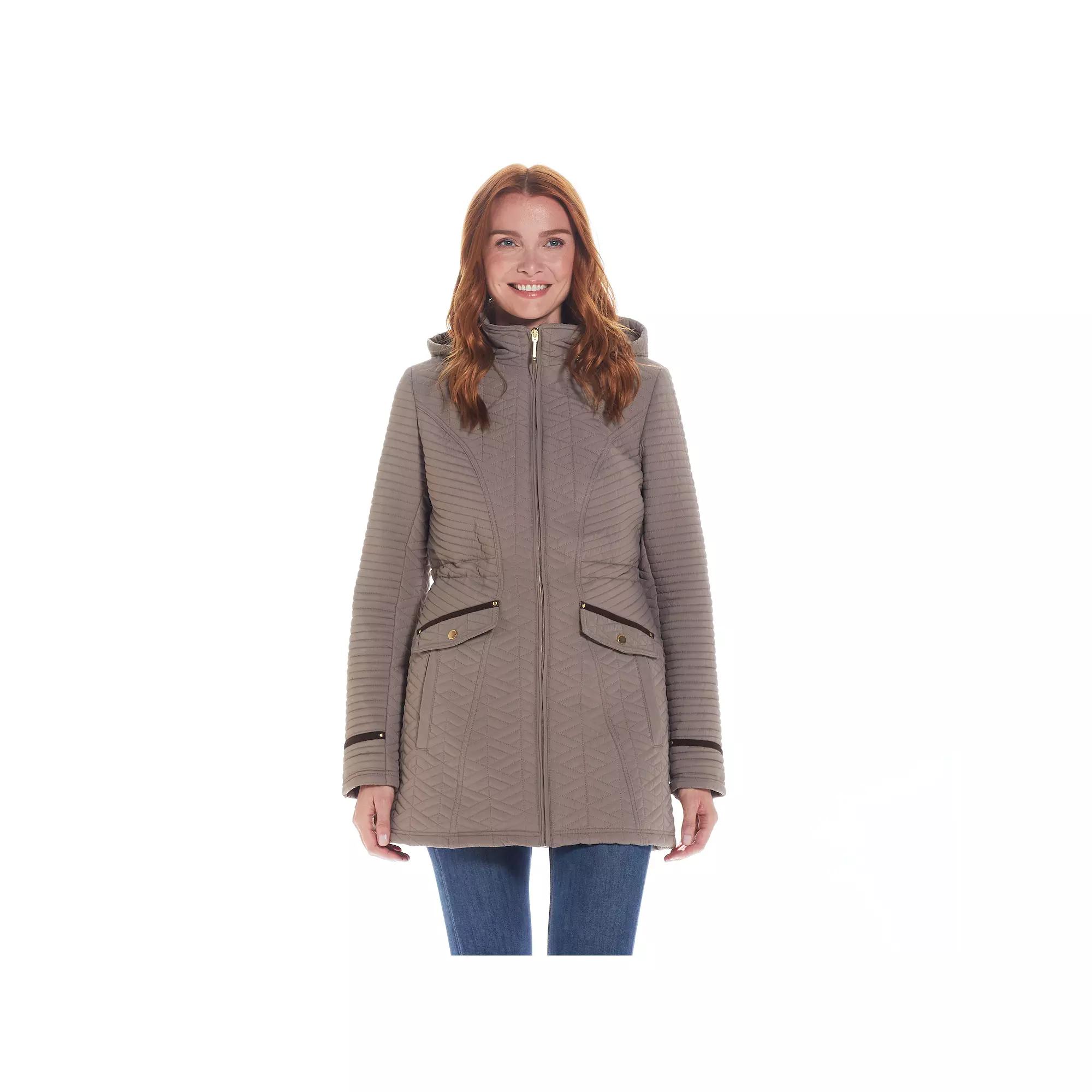 Women's Weathercast Quilted Walker with Faux Suede Details,  Product Image