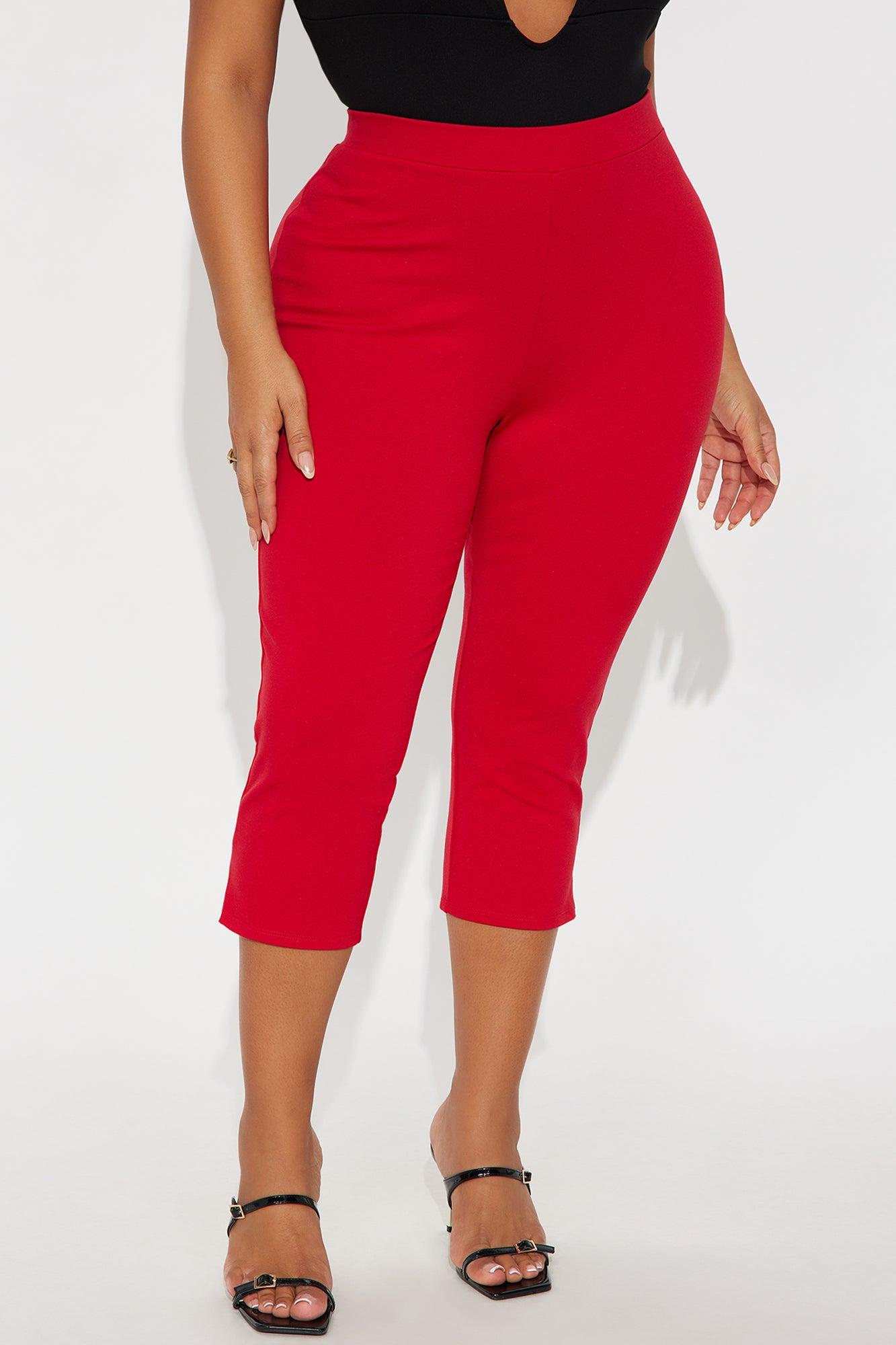 All My Potentials Capri Legging - Red Female Product Image
