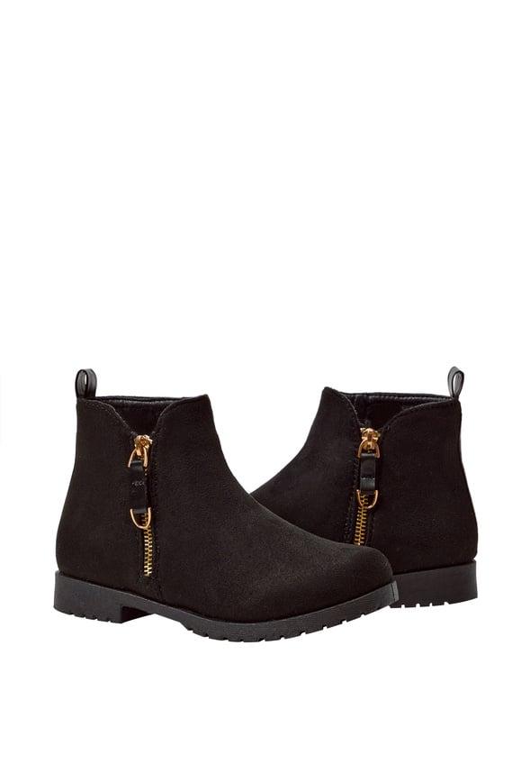 JustFab Margaux Platform Loafer Pump Womens Black/ White Size 8.5 Product Image