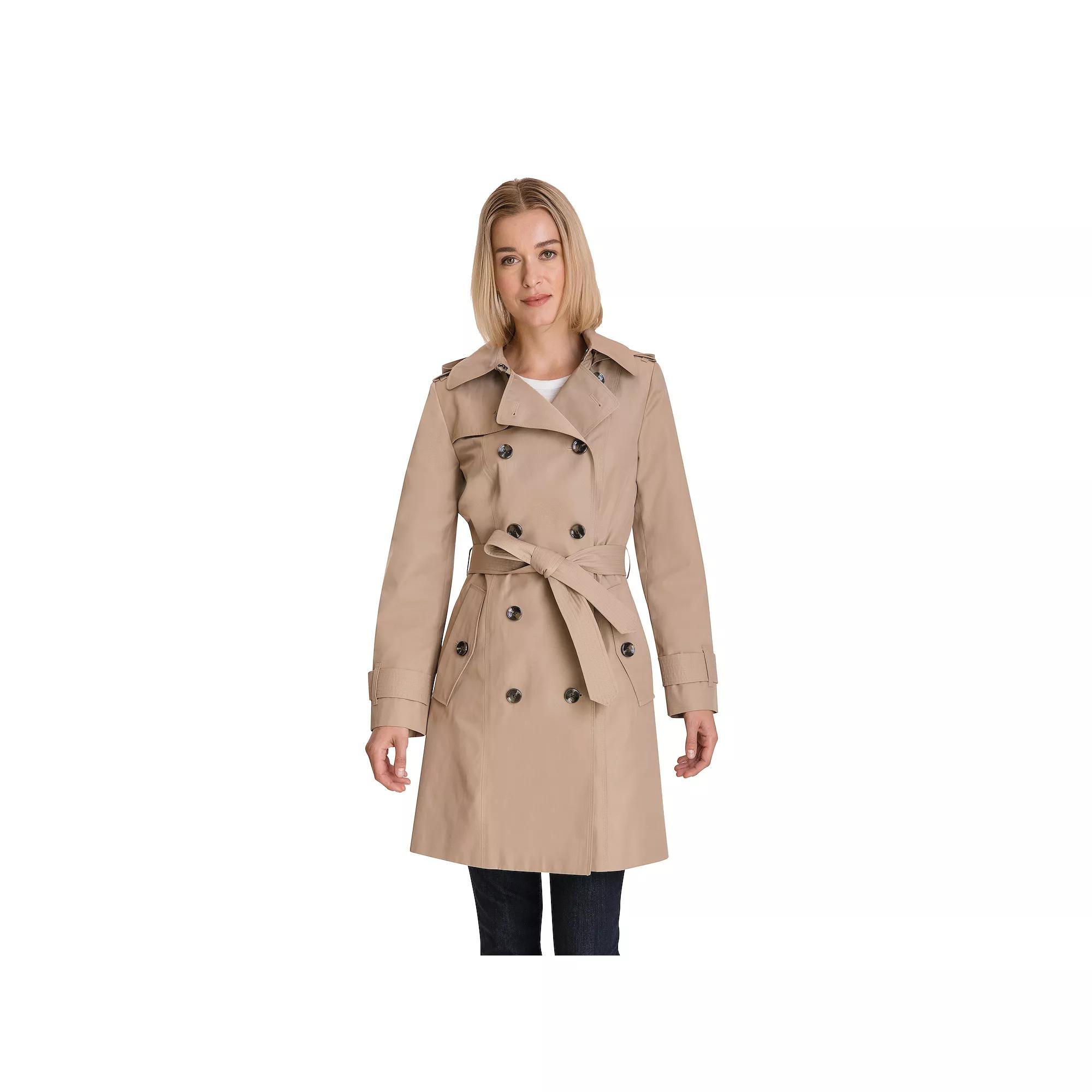 Women's London Fog Double Breasted Trench Coat,  Product Image