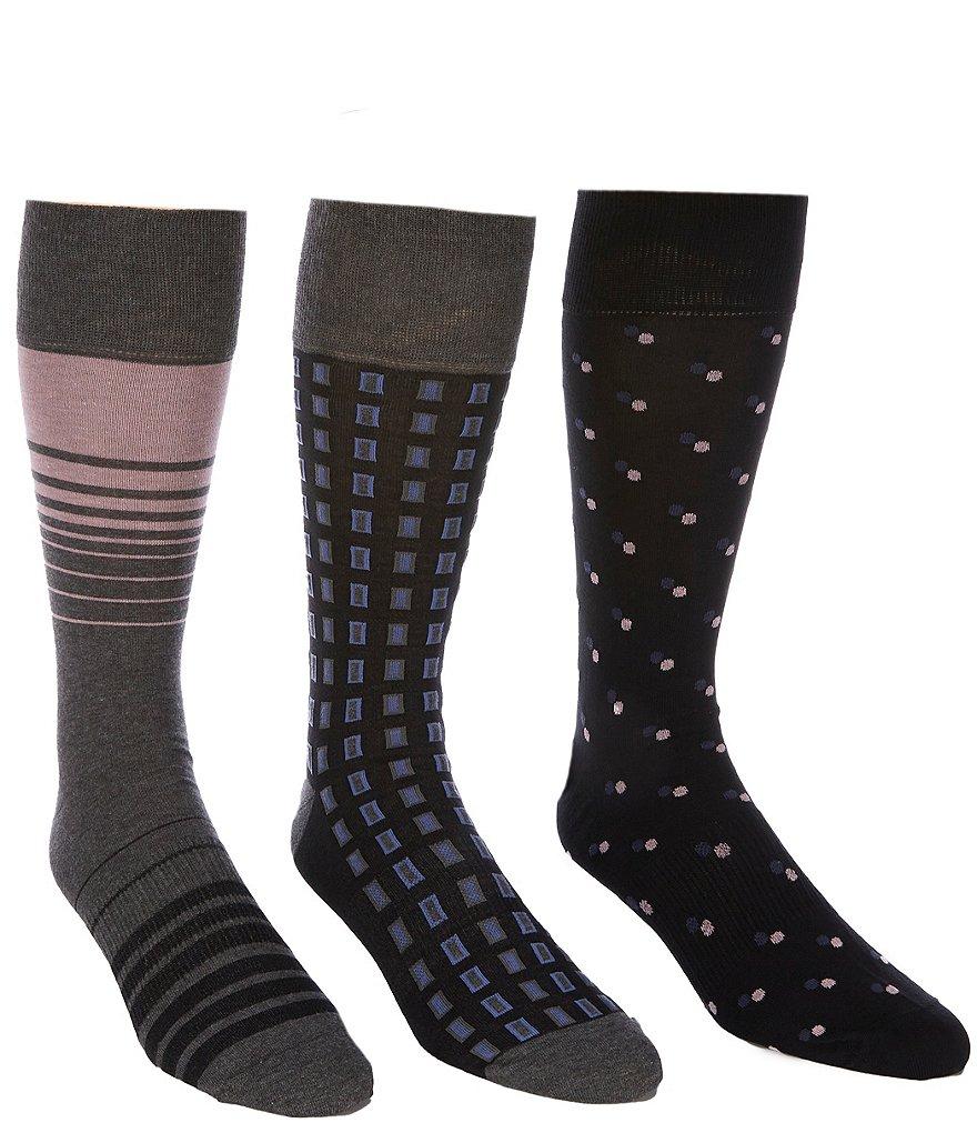 Roundtree & Yorke Windows Assorted Socks 3-Pack Product Image