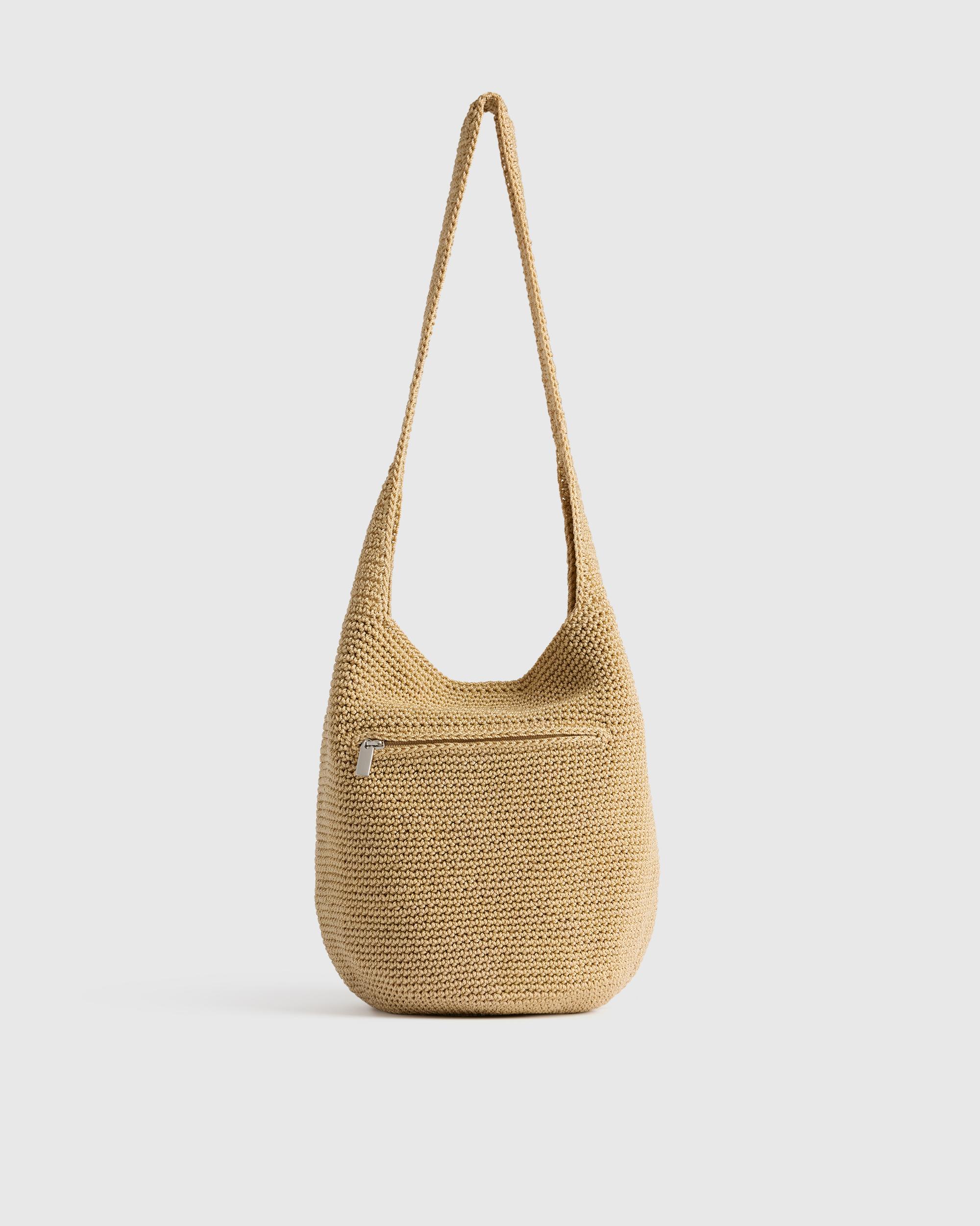 Quince | Women's Hand Crochet Hobo Shoulder Bag Recycled Polyester Product Image