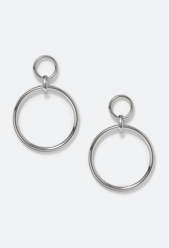 JustFab Margaux Platform Loafer Pump Womens Black/ White Size 8.5 Product Image