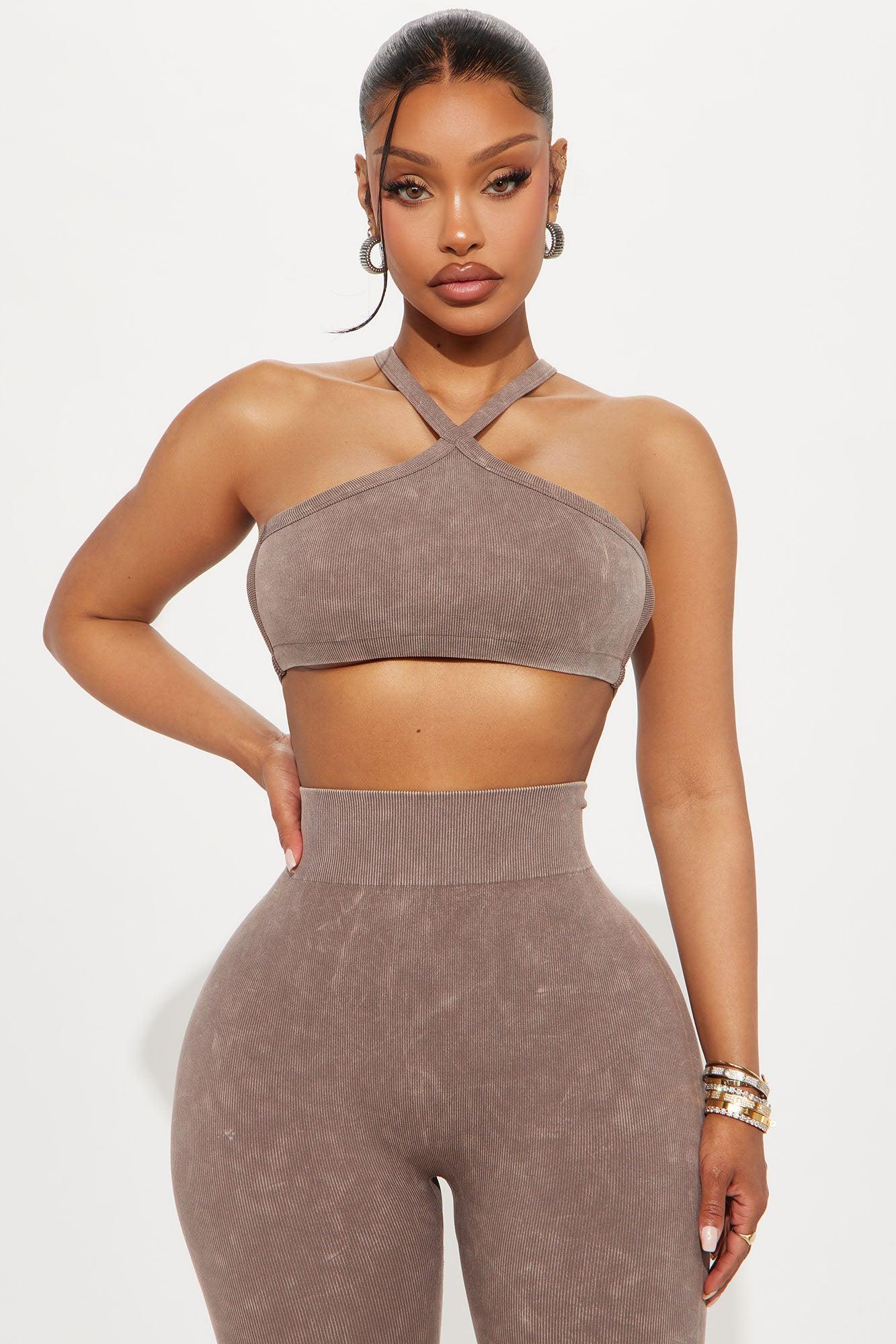 Chill Moves Seamless Legging Set - Mocha Product Image