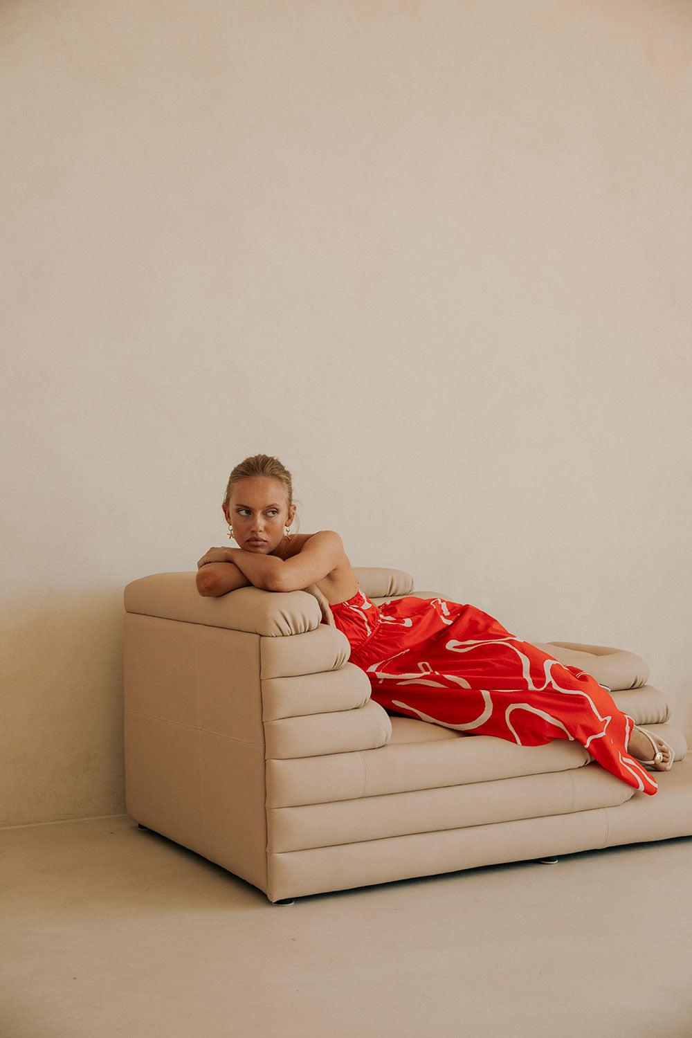 Catie Dress - Evoke Red Product Image