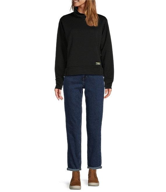 L.L.Bean Knit Airlight Funnel Neck Abrasion Resistant Thumbhole Pullover Product Image