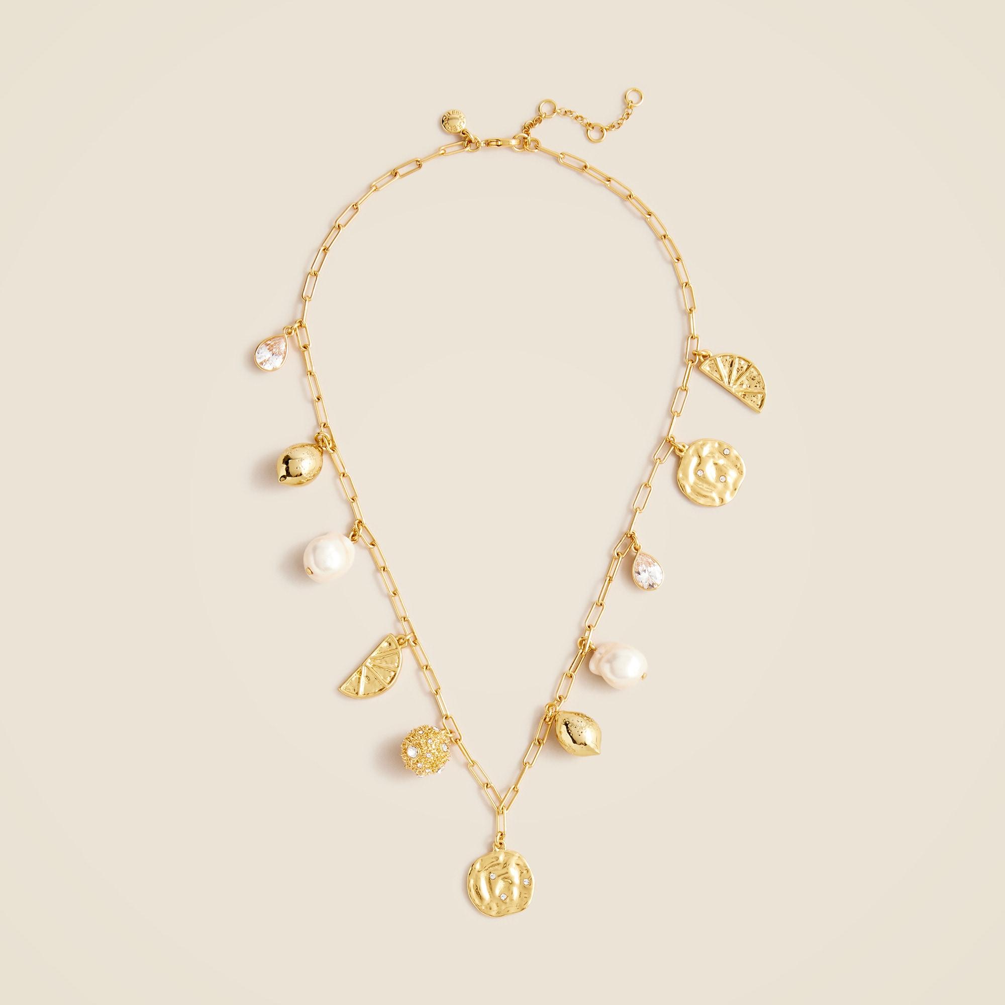 Nautical lemon charm necklace Product Image