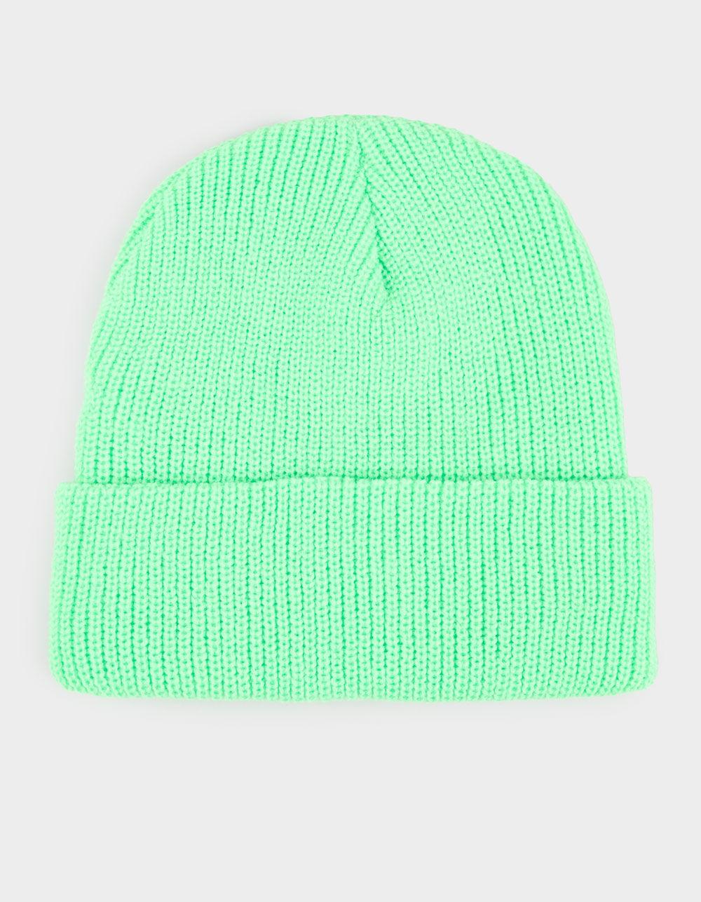 Knit Beanie - LIME Product Image