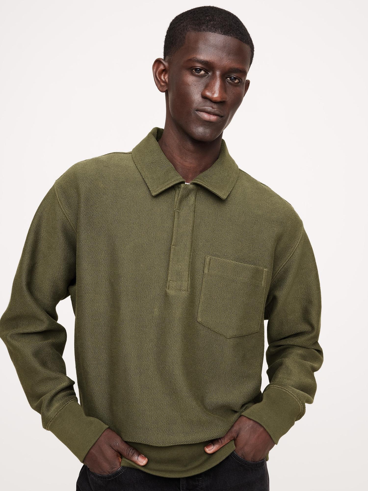 French Terry Rugby Sweatshirt Product Image