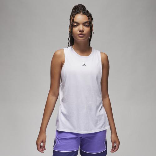 Jordan Womens Jordan Sport Diamond Tank - Womens White Product Image