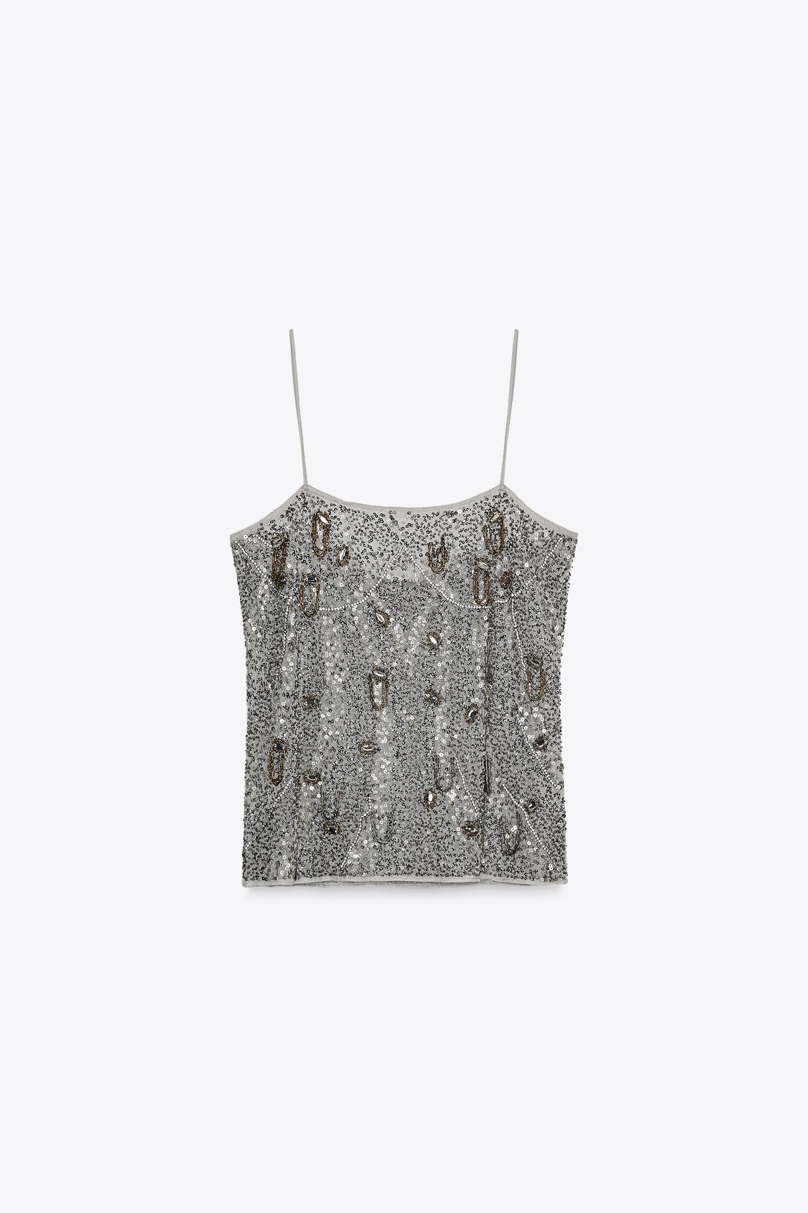 ZW COLLECTION EMBROIDERED BEADED TOP Product Image