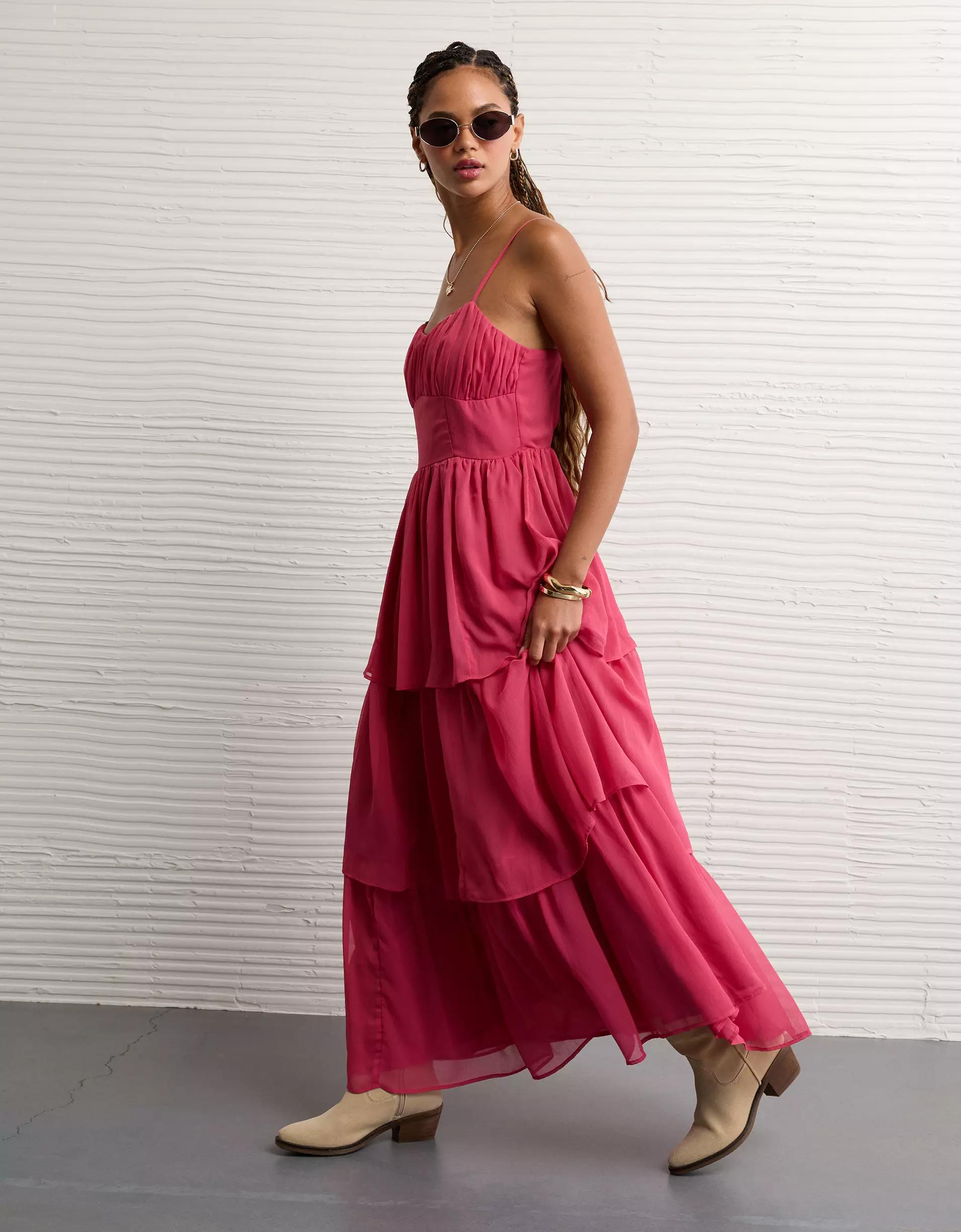 AE Sweetheart Tiered Maxi Dress Women's Product Image