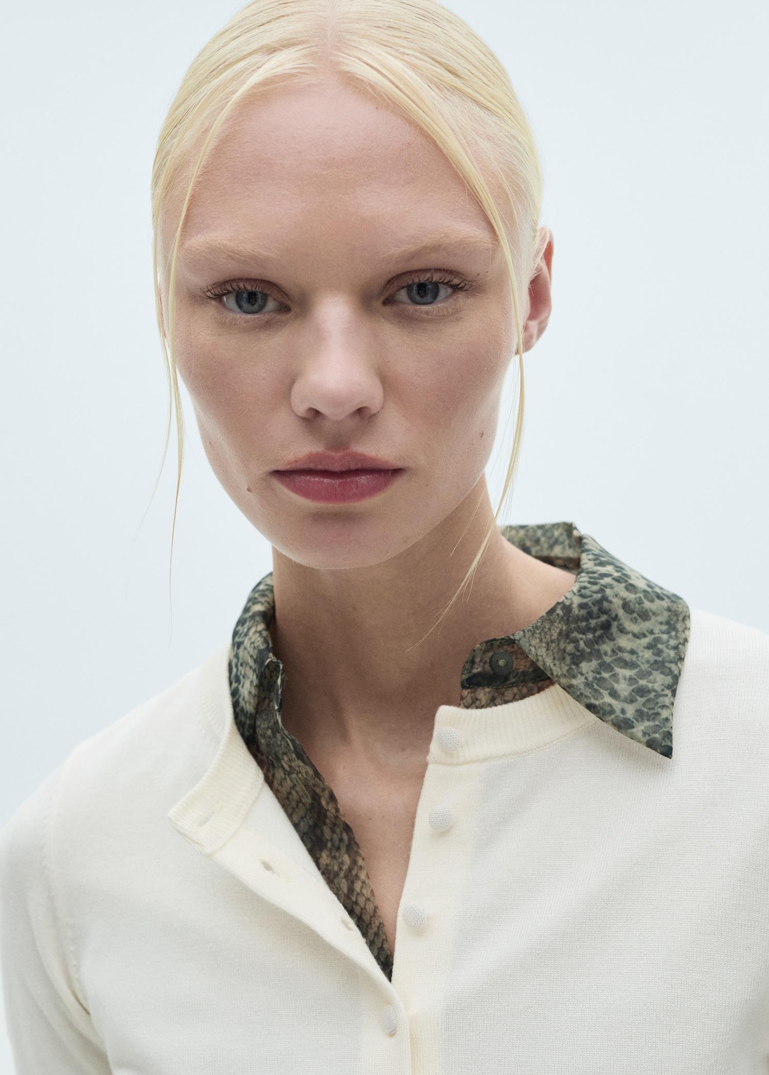 Fine-knit cardigan - Women | MANGO USA Product Image