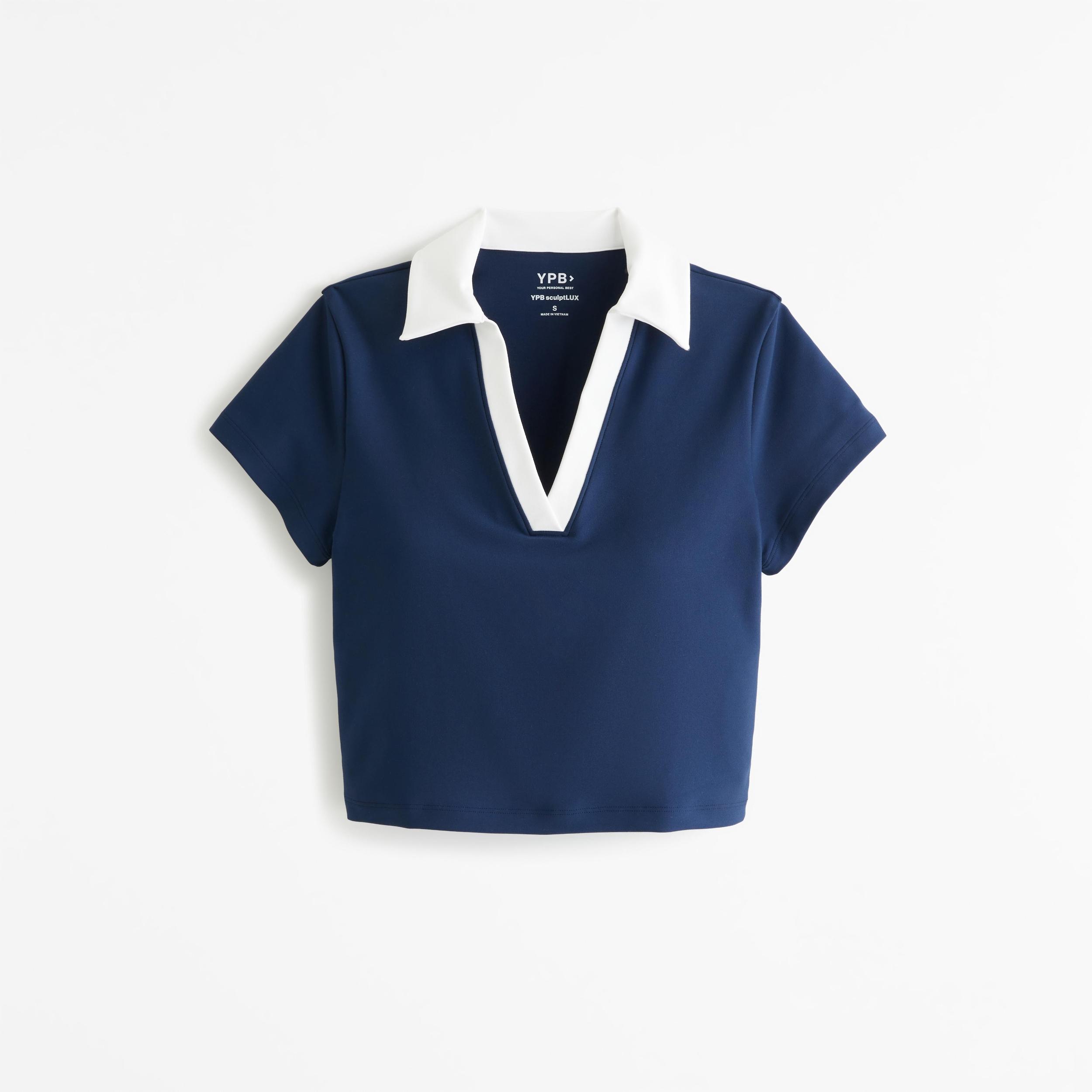 YPB sculptLUX Polo Tee Product Image