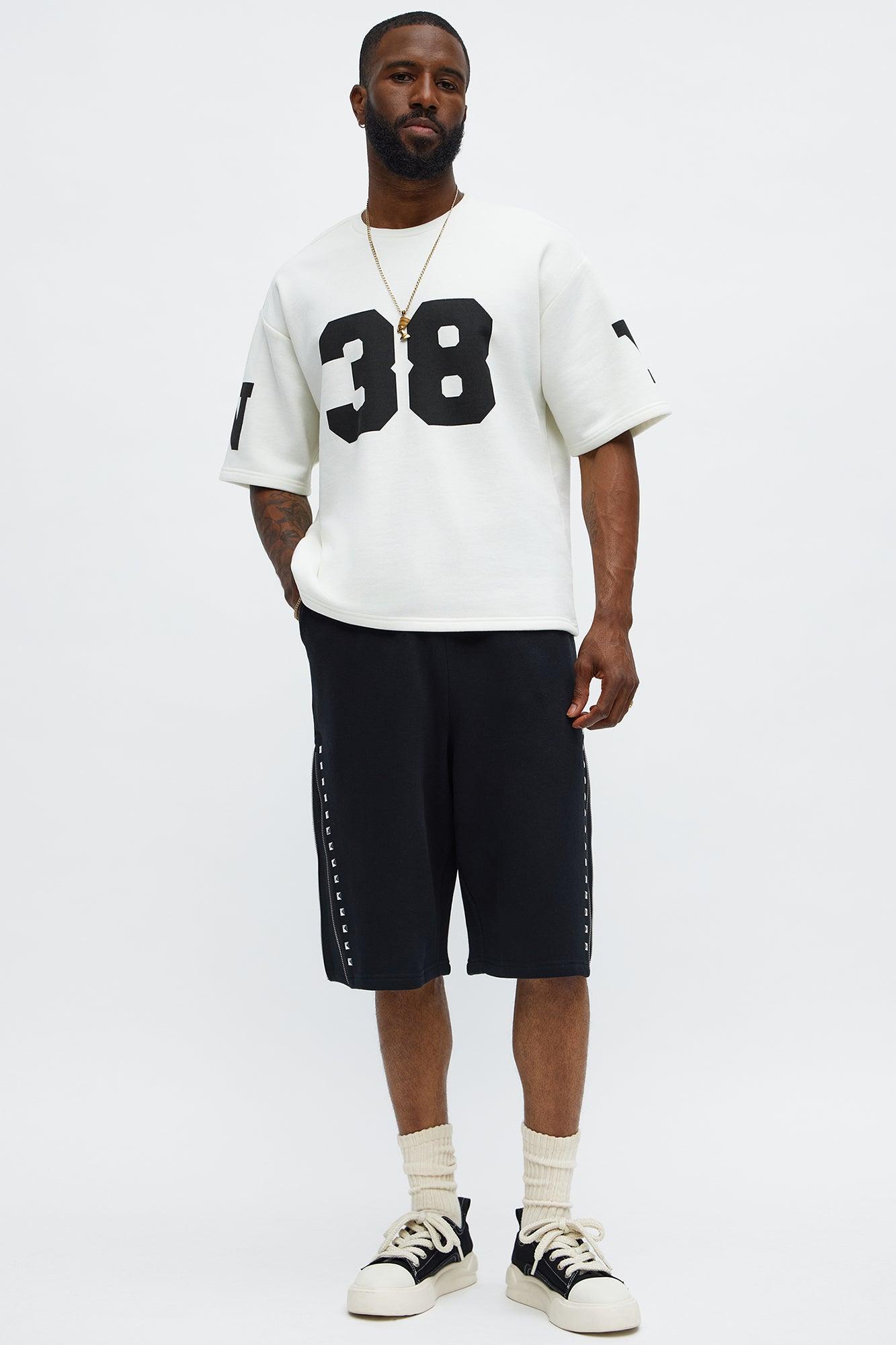 Athletic Oversized Tee - White Male Product Image