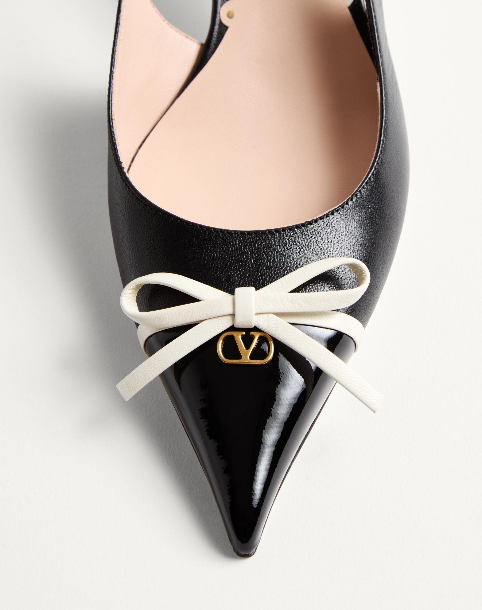 Bepointy Slingback Pump In Patent Leather And Kidskin 45Mm Product Image
