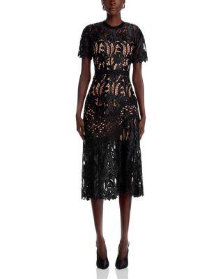 Prairie Guipure Lace Midi Dress  Product Image