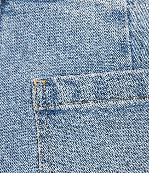A Loves A Denim Mid Rise Patch Front Pocket Shorts Product Image