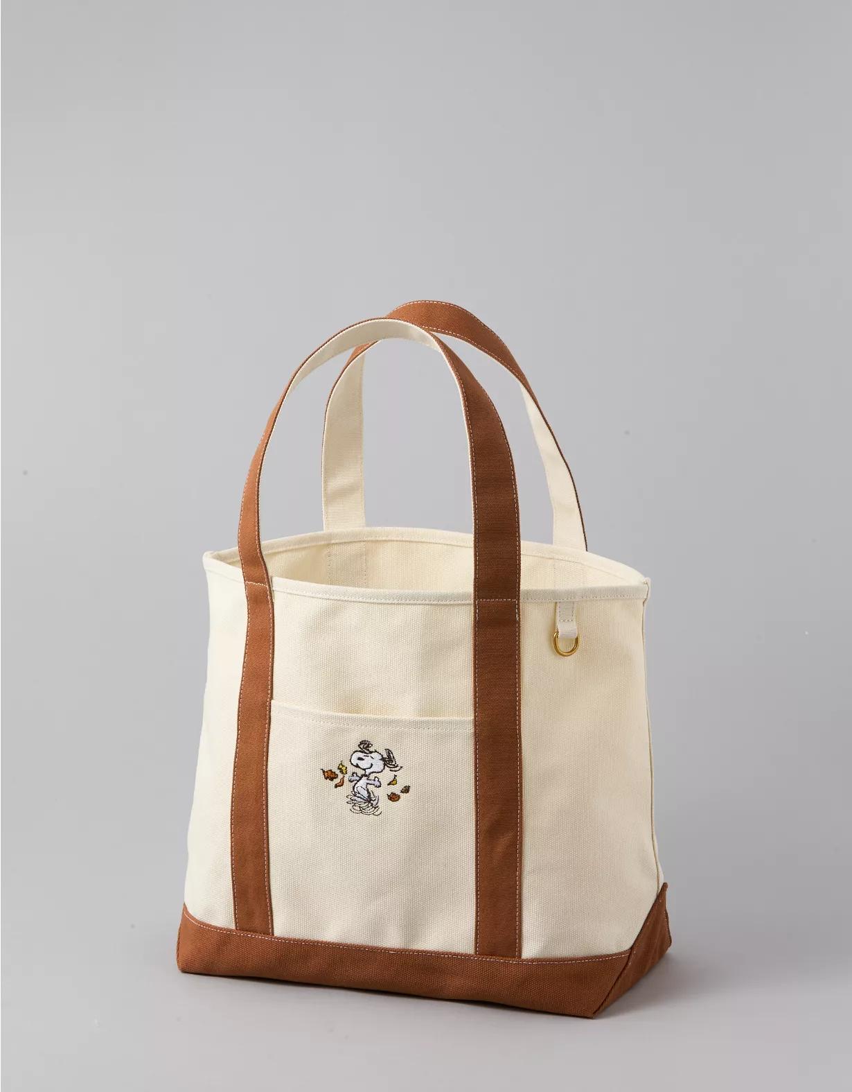 AE Snoopy Fall Graphic Canvas Tote Product Image