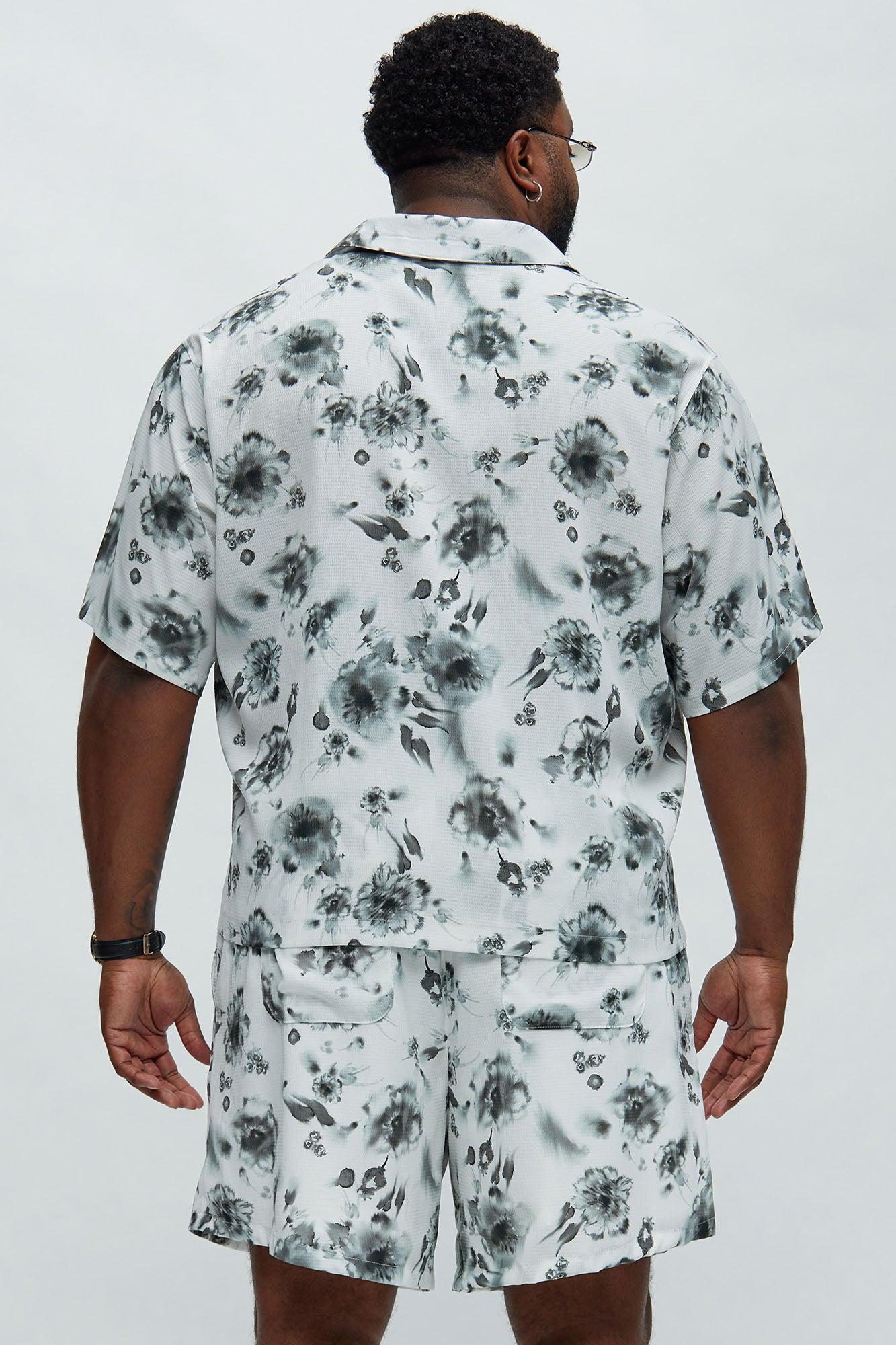 Garth Watercolor Floral Shirt - White/combo Product Image