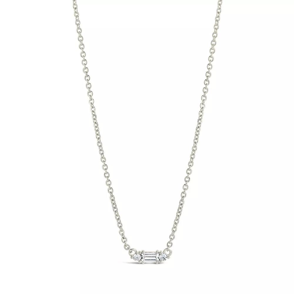 MC Collective Cubic Zirconia Pendant Necklace, Women's, Size: 16-18" ADJ, Silver Tone Product Image