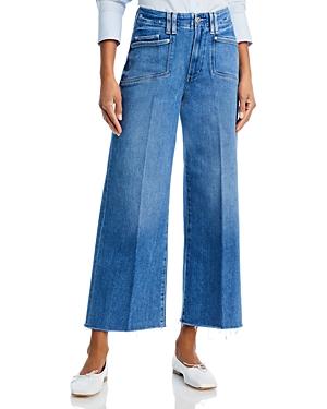 Paige Anessa High Rise Wide Leg Ankle Jeans Product Image