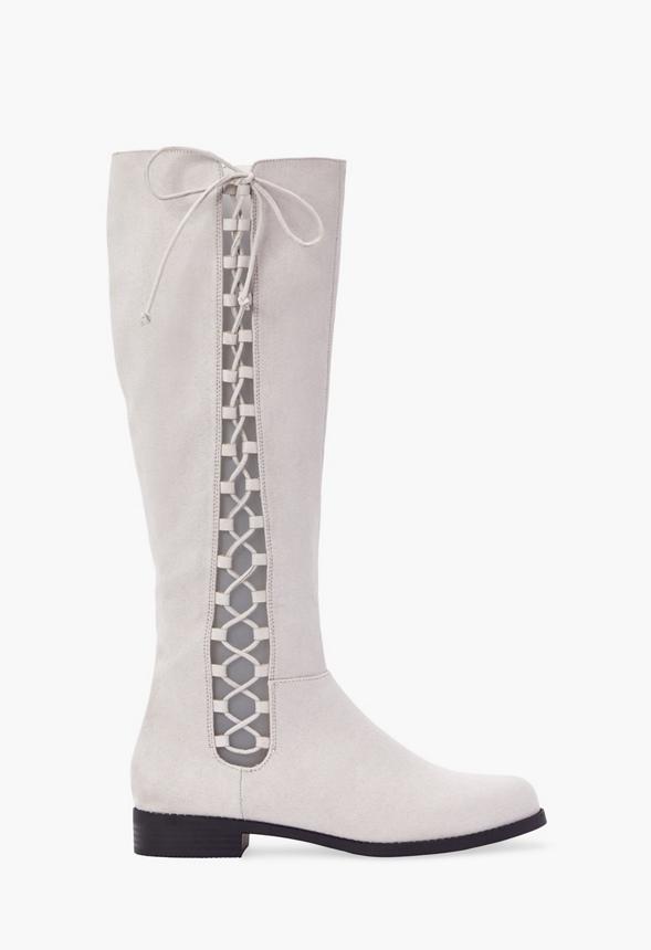 JustFab Margaux Platform Loafer Pump Womens Black/ White Size 8.5 Product Image