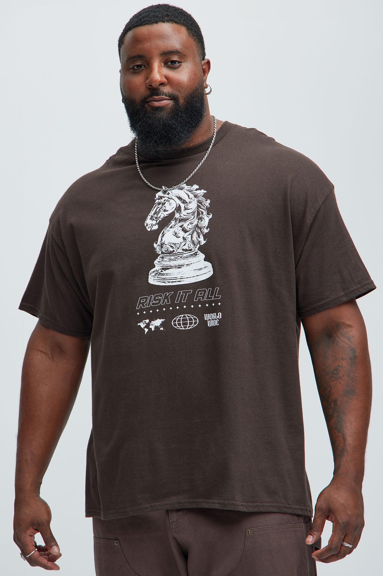 Risk It All Knight Short Sleeve Tee - Brown Product Image