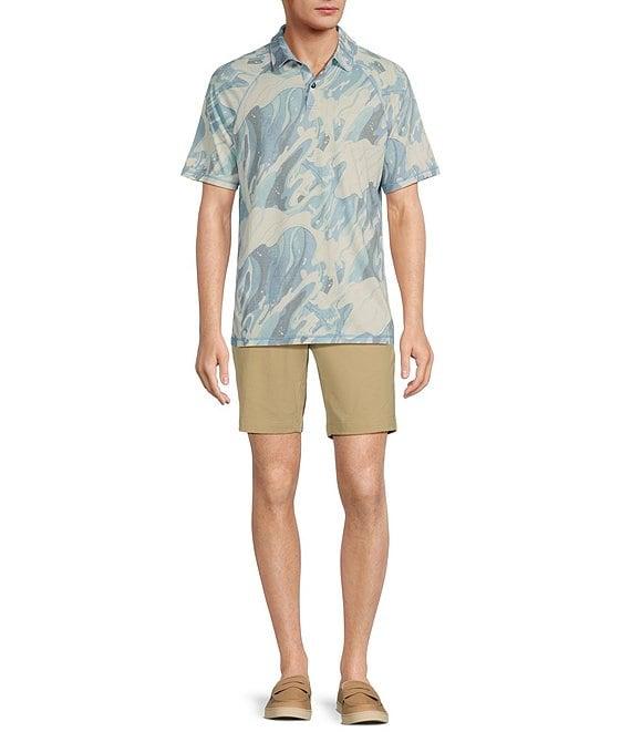 Tommy Bahama Rising Tides Short Sleeve Printed Polo Shirt Product Image