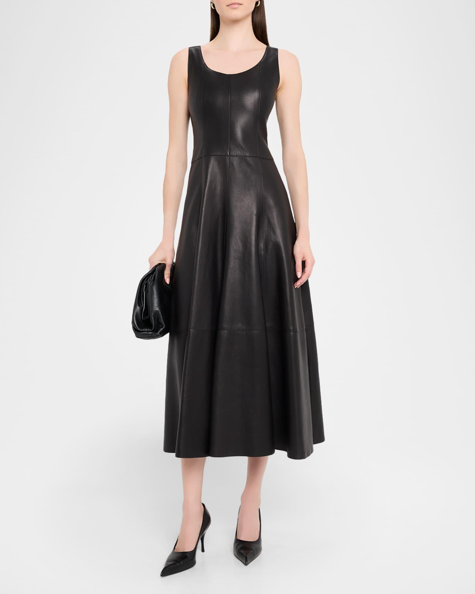 Nappa Leather Midi Dress Product Image