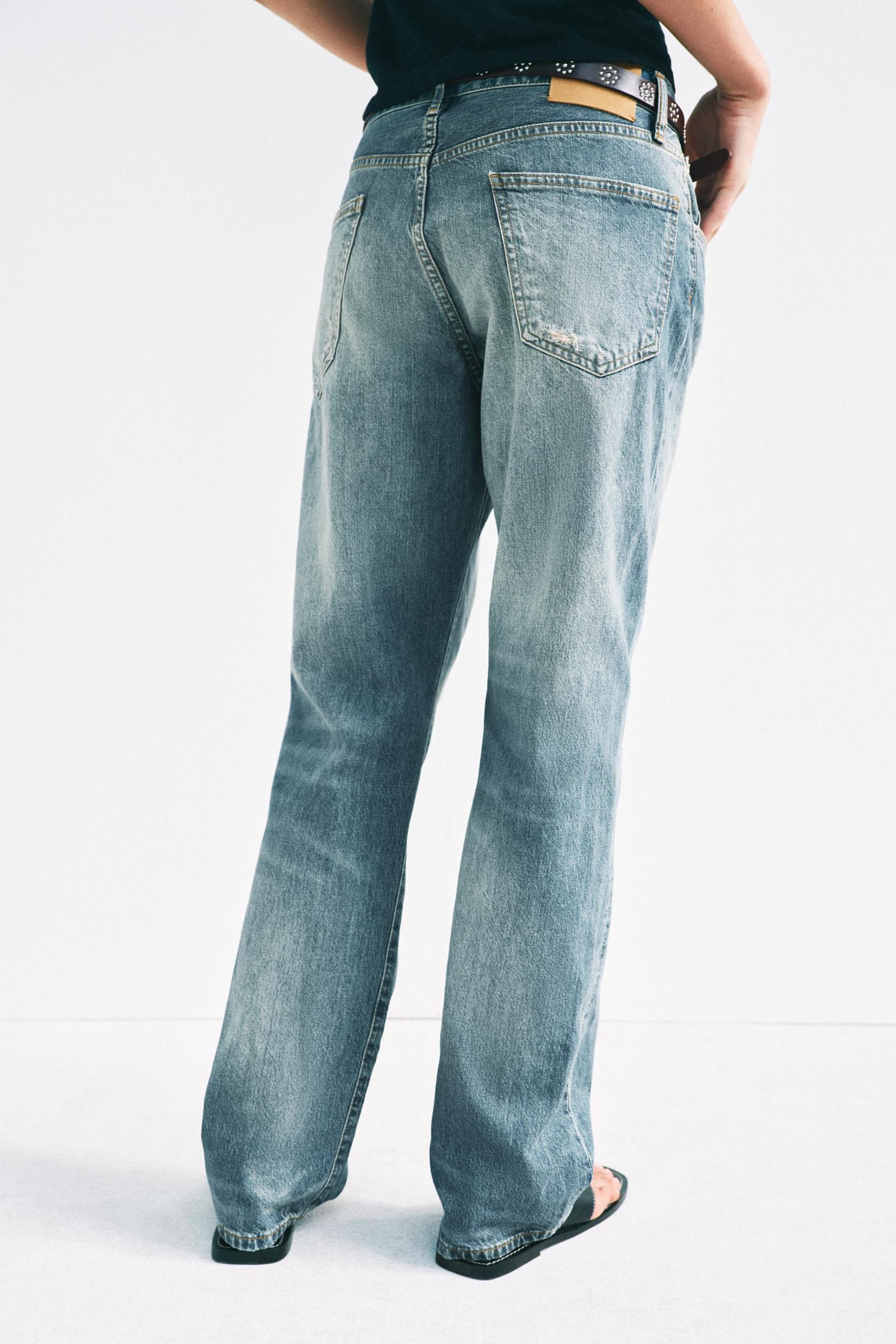 ZW COLLECTION BAGGY LOW-RISE JEANS Product Image