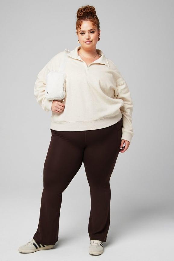 Cozy Fleece Half Zip Sweatshirt Product Image