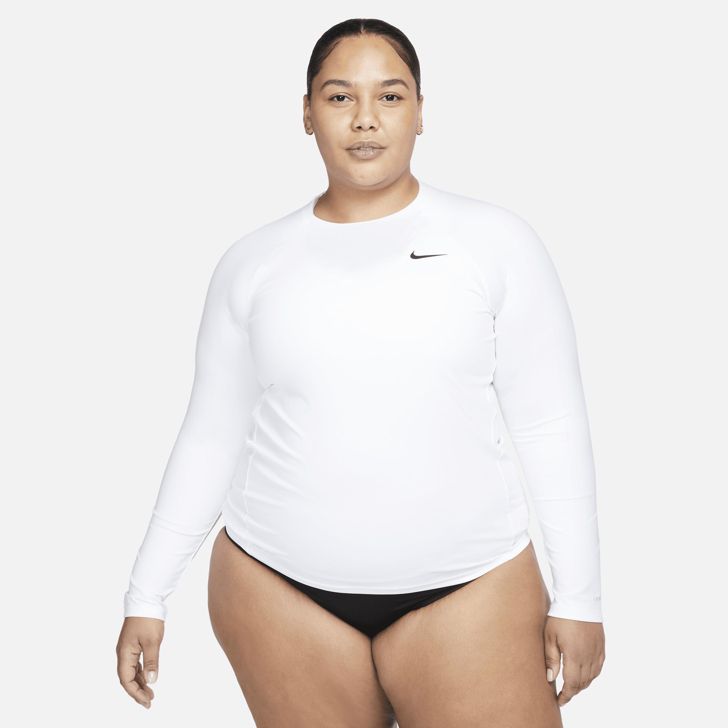 Nike Womens Essential Long-Sleeve Hydroguard Swim Shirt | NESSA386-100 Product Image