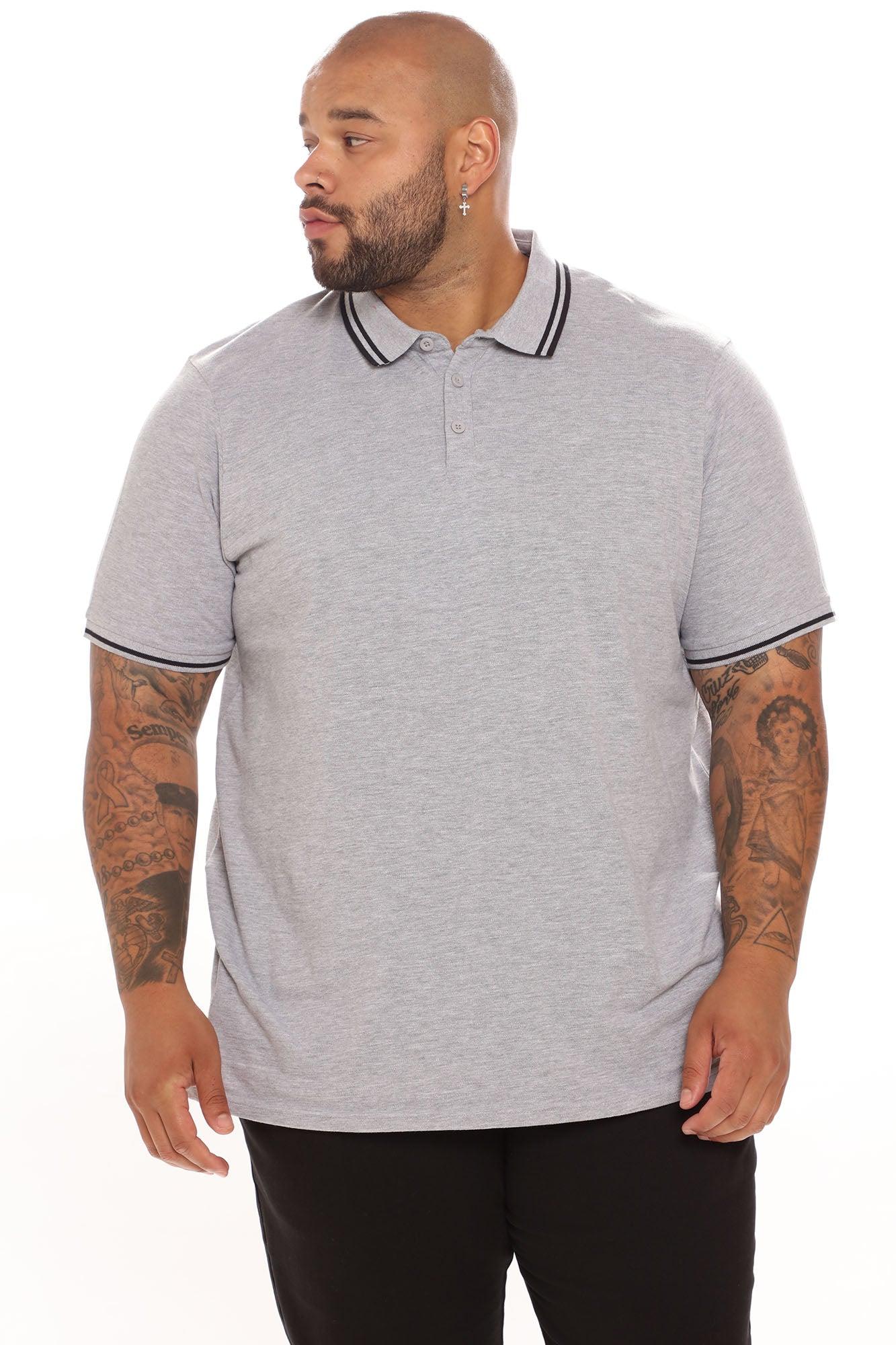 Wilson Short Sleeve Polo - Grey Product Image