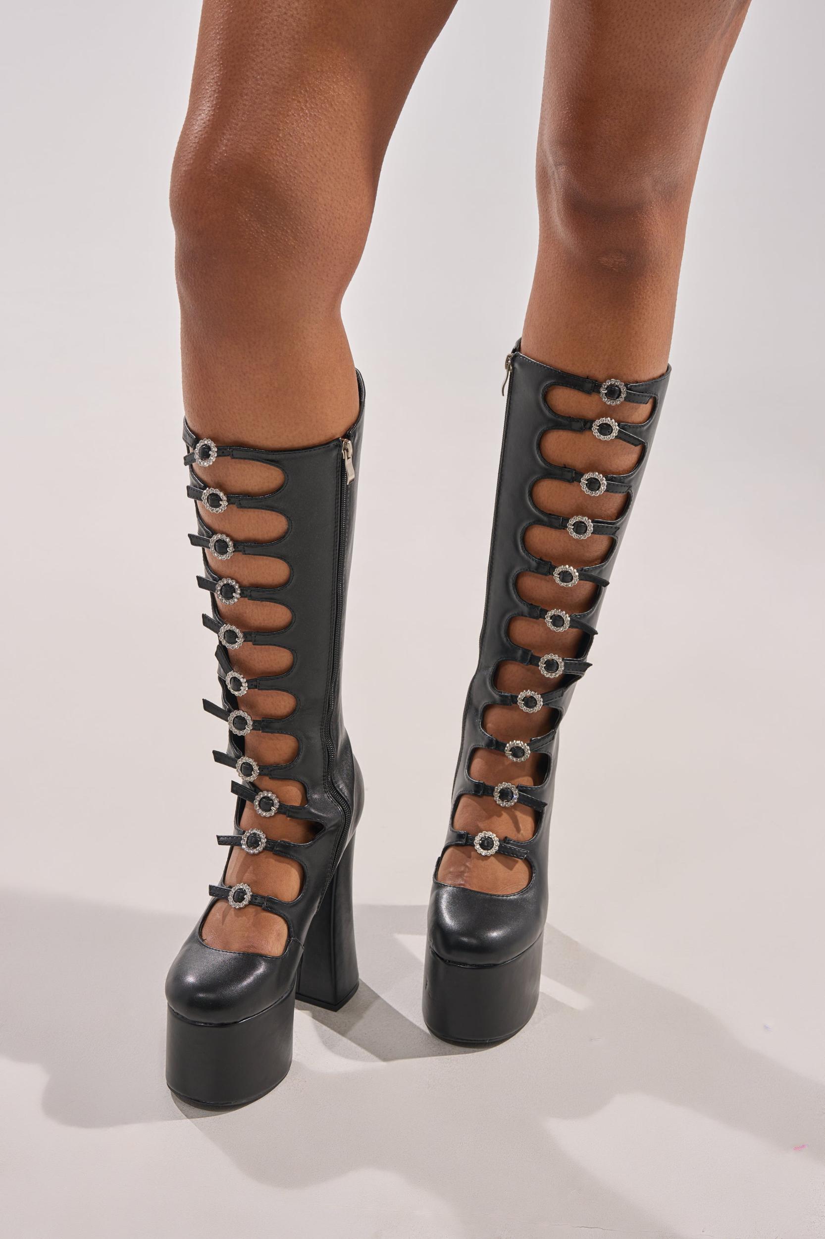 AZALEA WANG TOMLIN BLACK BOOT Product Image