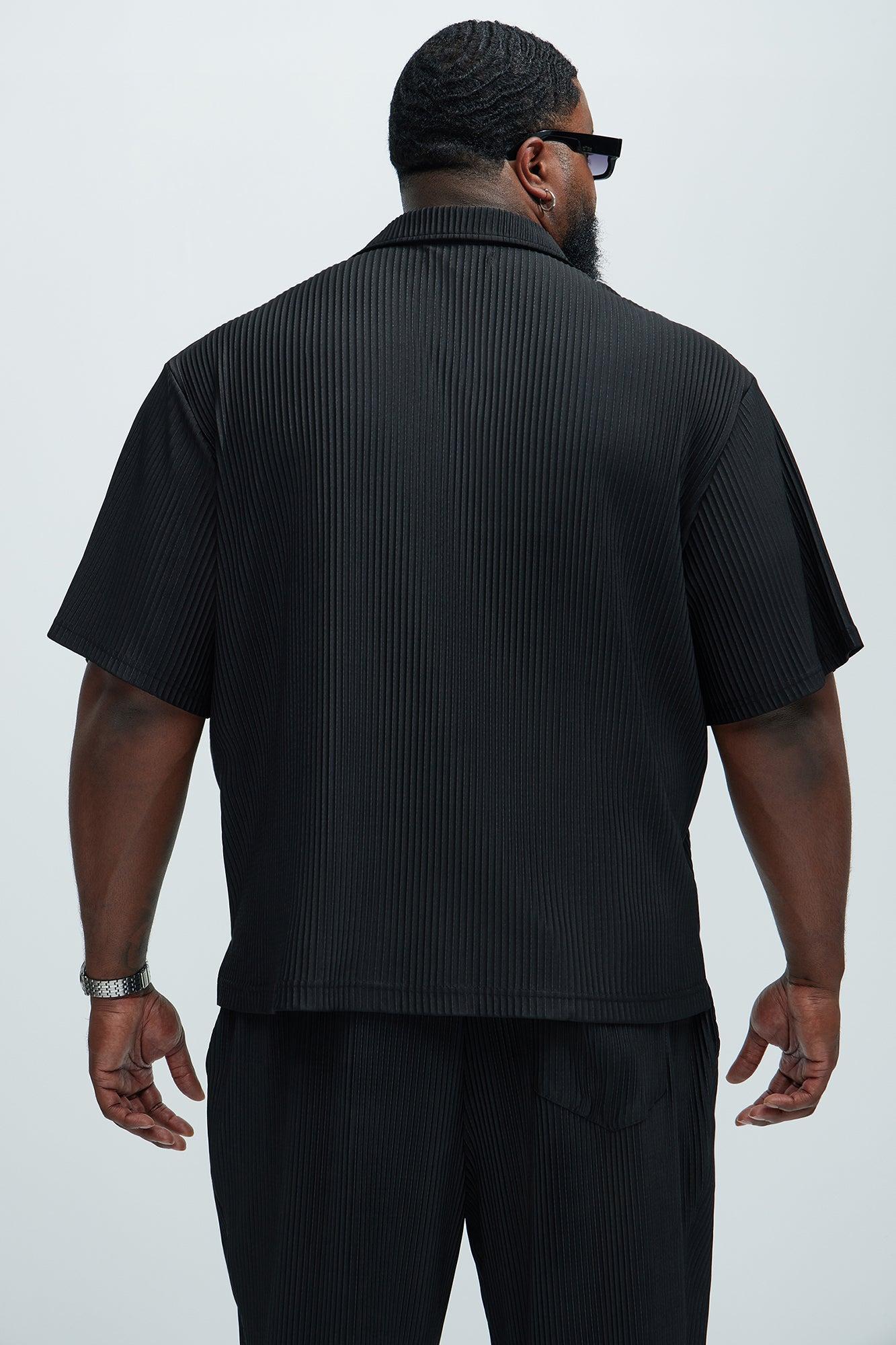 Potential Pleated Shirt - Black Product Image